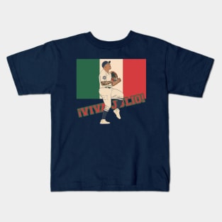 Julio Urias ¡Viva Julio! Los Angeles Baseball Mexico Kids T-Shirt